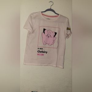 Pokemon Clafairy Pink Shirt Official